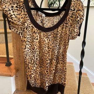 Vintage Forever 21 Animal Print Top